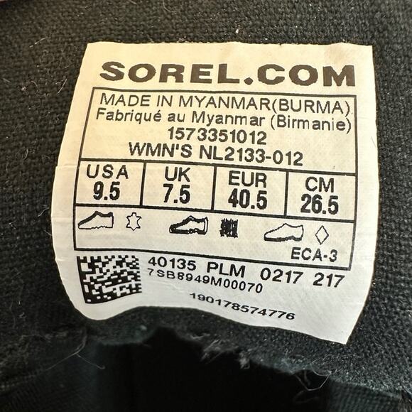 Sorel Out N About Plus Waterproof Boots W 9.5 Black Suede Waterproof Winter Mid - Picture 8 of 8